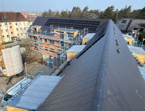 Neubau 20 Wohnungen in Unterasbach – Dächer fertiggestellt